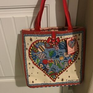 Colorful Heart Tote Bag- Brighton